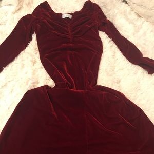 90s vintage velvet maxi dress